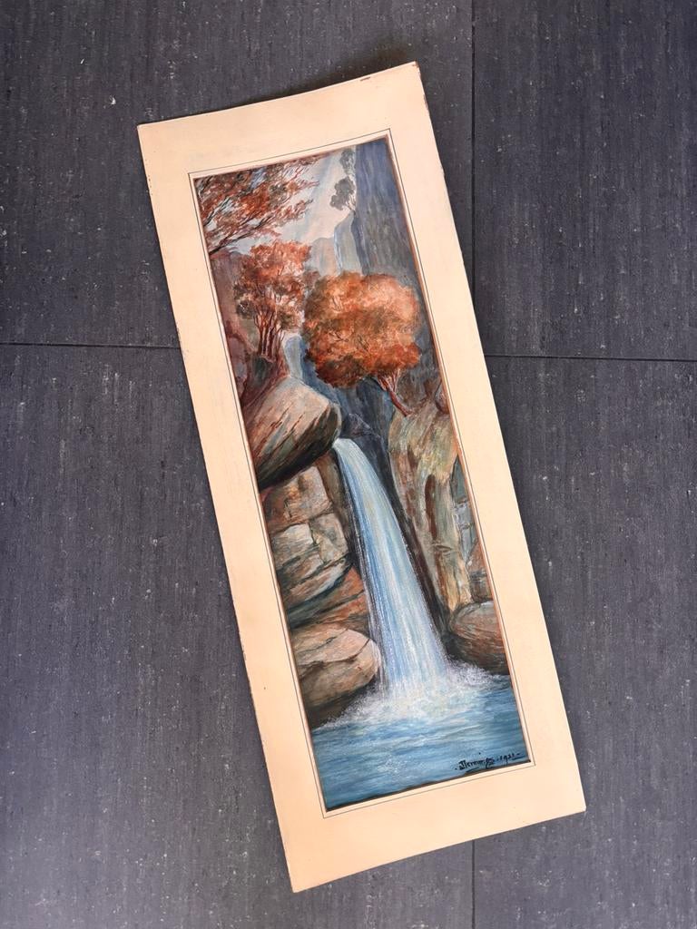 Waterval schilderij HEMMINGS 1921, Ophalen, Zo goed als nieuw