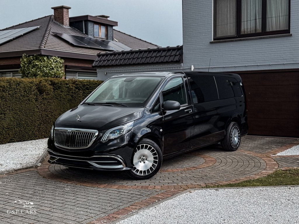 Mercedes-Benz Maybach Vito Tourer Pro / 9 zit / L3 /V Klasse, Auto's, 4 cilinders, Zwart, Bedrijf, Diesel