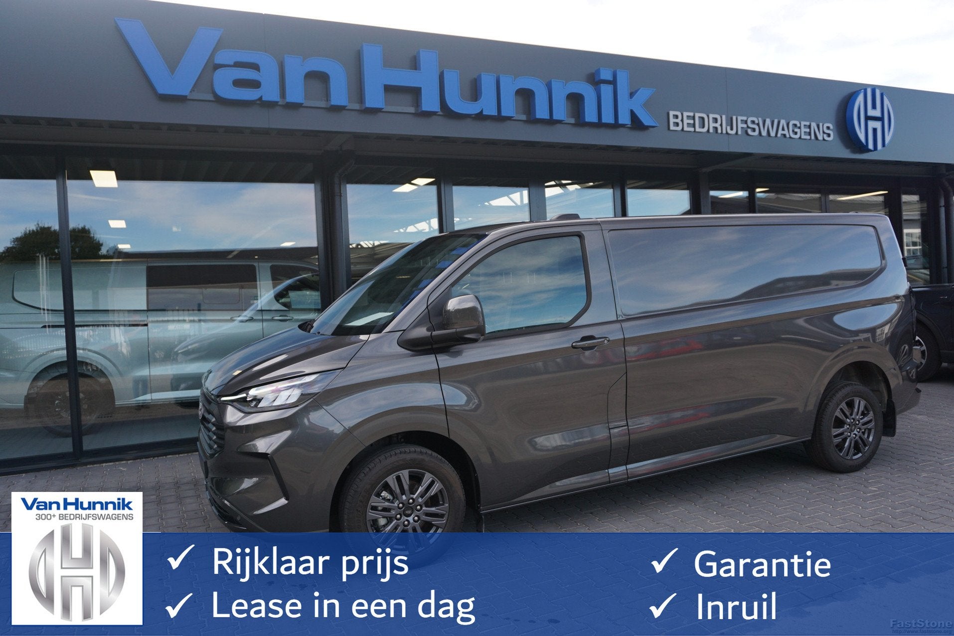 Ford Transit Custom 320L 2.5 PHEV Hybride 233PK Limited Vol, Autos, Argent ou Gris, Achat, 2500 cm³, Entreprise