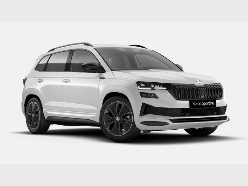 Skoda Karoq 1.5 TSI ACT Sportline DSG, Auto's, Skoda, Automaat, Wit, Karoq, Navigatiesysteem