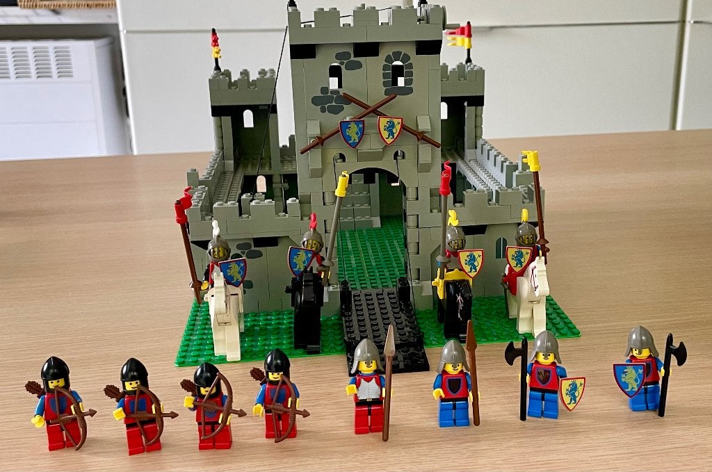 uitzonderlijke : Legoland kasteel 6080 met katapult 6030, Ophalen, Lego, Zo goed als nieuw, Complete set