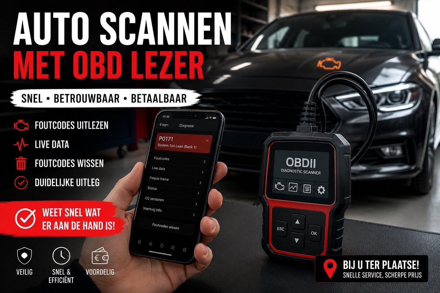Auto diagnose / OBD lezer, Ophalen of Verzenden