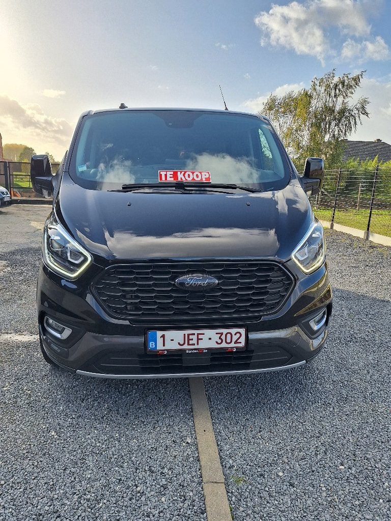 Ford Transit Custom 320L - 170pk - 2021 - 24.700 km, Auto's, Dealer onderhouden, 1995 cc, Leder en Stof, Bedrijf