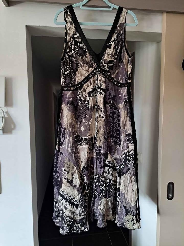 Didi, jurk lange mouw, OF vrolijk swingende jurk mt 40, Kleding | Dames, Maat 38/40 (M), Paars, Didi, Ophalen of Verzenden