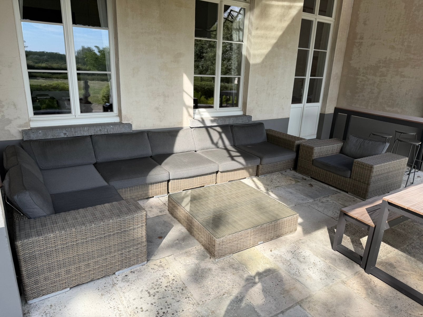 Loungeset MEUBILI, Tuin en Terras, Tuinsets en Loungesets, Ophalen, Gebruikt, Loungeset