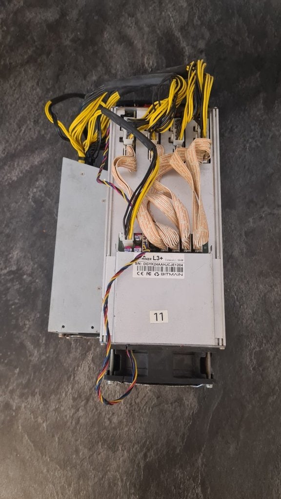ANTMINER L3+ Doge Miner + Alimentation, Enlèvement ou Envoi, Utilisé, Perforé, Perforé