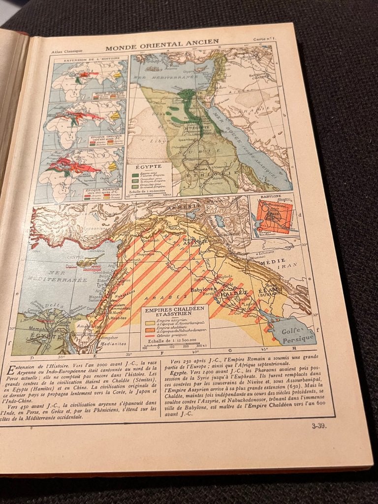 Atlas classique de géographie ancienne et moderne - Schrader, Enlèvement ou Envoi, Utilisé, F. Schrader et L. Gallouédec, Carte géographique