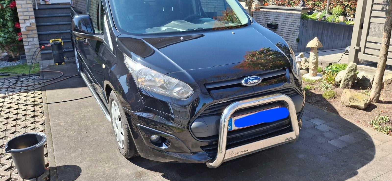 ford transit connect L2, Euro 5, Attache-remorque, 3 places, Noir