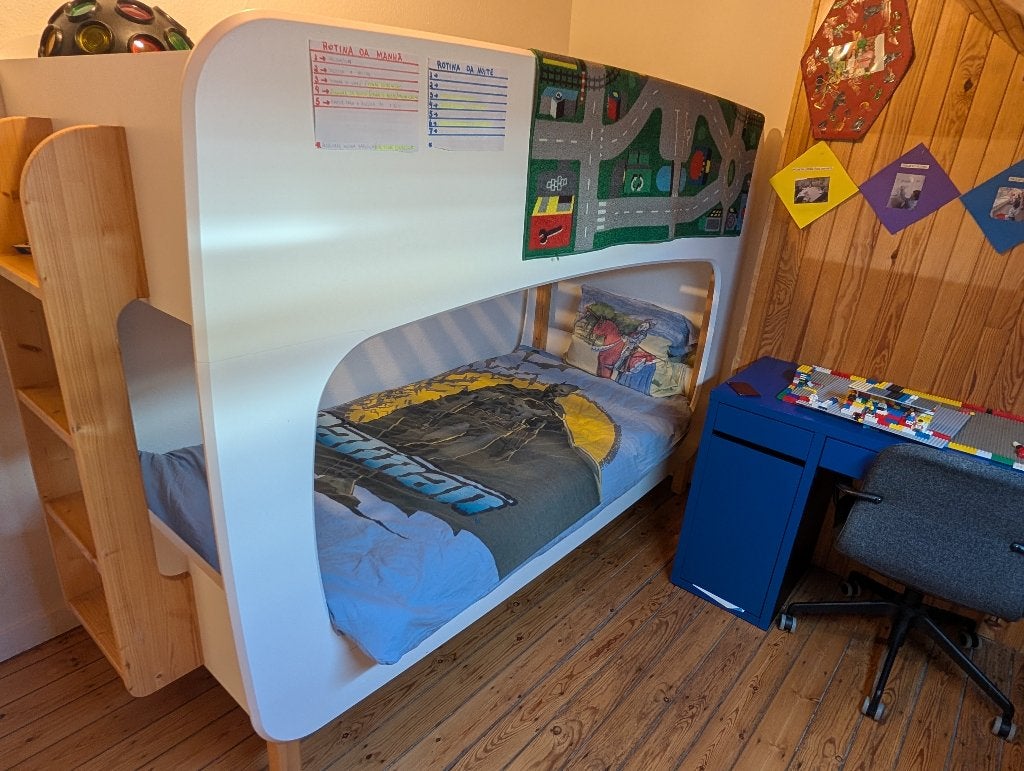 lit superposé en bois La Redoute, 90 cm, Comme neuf, Enlèvement, Lits superposés