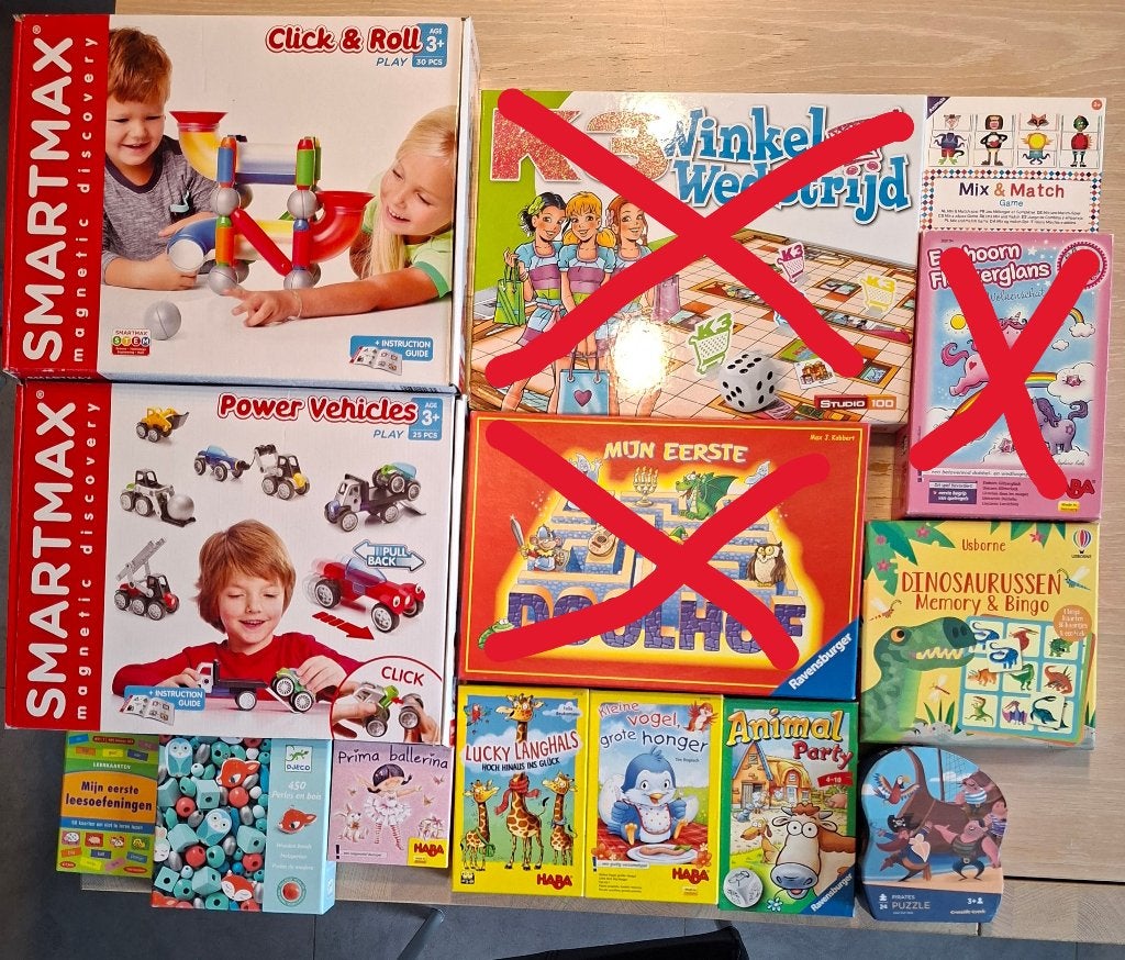 Spellen voor kleuters en jonge kinderen, Vijf spelers of meer, Ophalen, Zo goed als nieuw, Haba