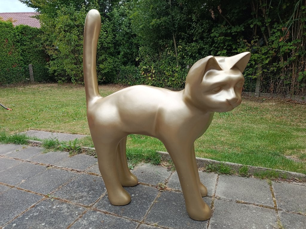 kat groot, Tuin en Terras, Ophalen, Nieuw, Kunststof, Dierenbeeld