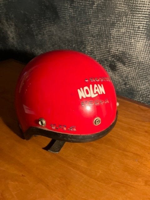 WILLEMPIE HELM RETRO HELM NOLAN HONDA CAMINO POTHELM ROOD E6, M, Jethelm, Ophalen of Verzenden, Tweedehands