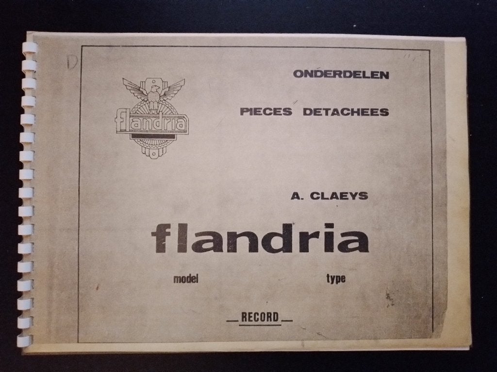 Flandria Rekord onderdelen catalogus, Ophalen of Verzenden, Gebruikt