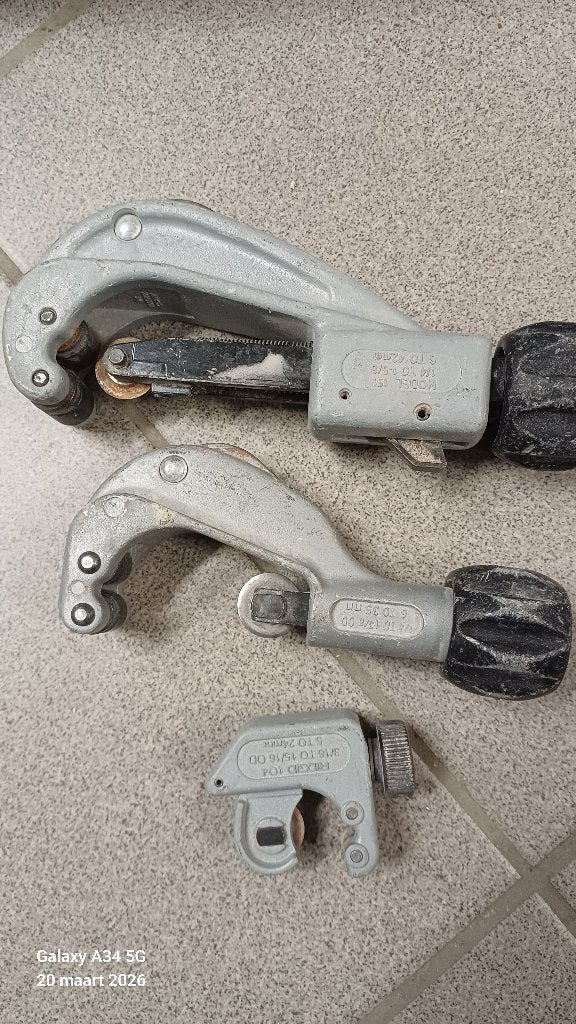 RIDGID buissnijders Rothernberg sanitair gereedschap, Ophalen, Zo goed als nieuw