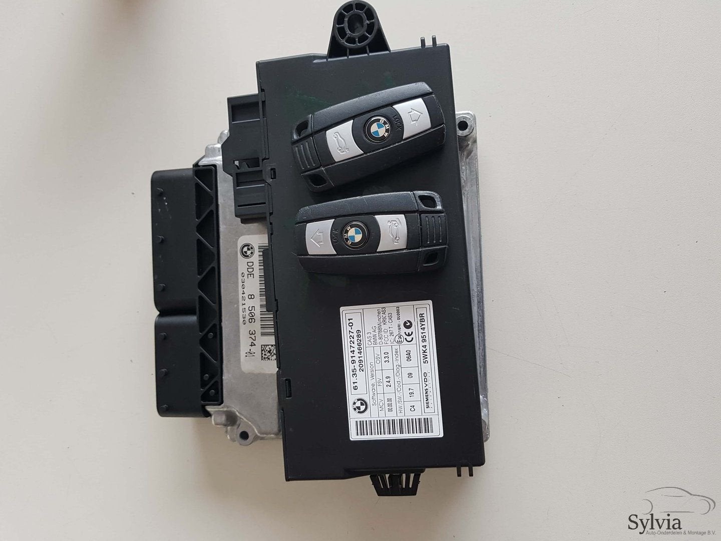 Startset Contactslot + ECU CAS3 BMW 5 Serie E60  N47D20 8506, -, Utilisé, -, Enlèvement ou Envoi