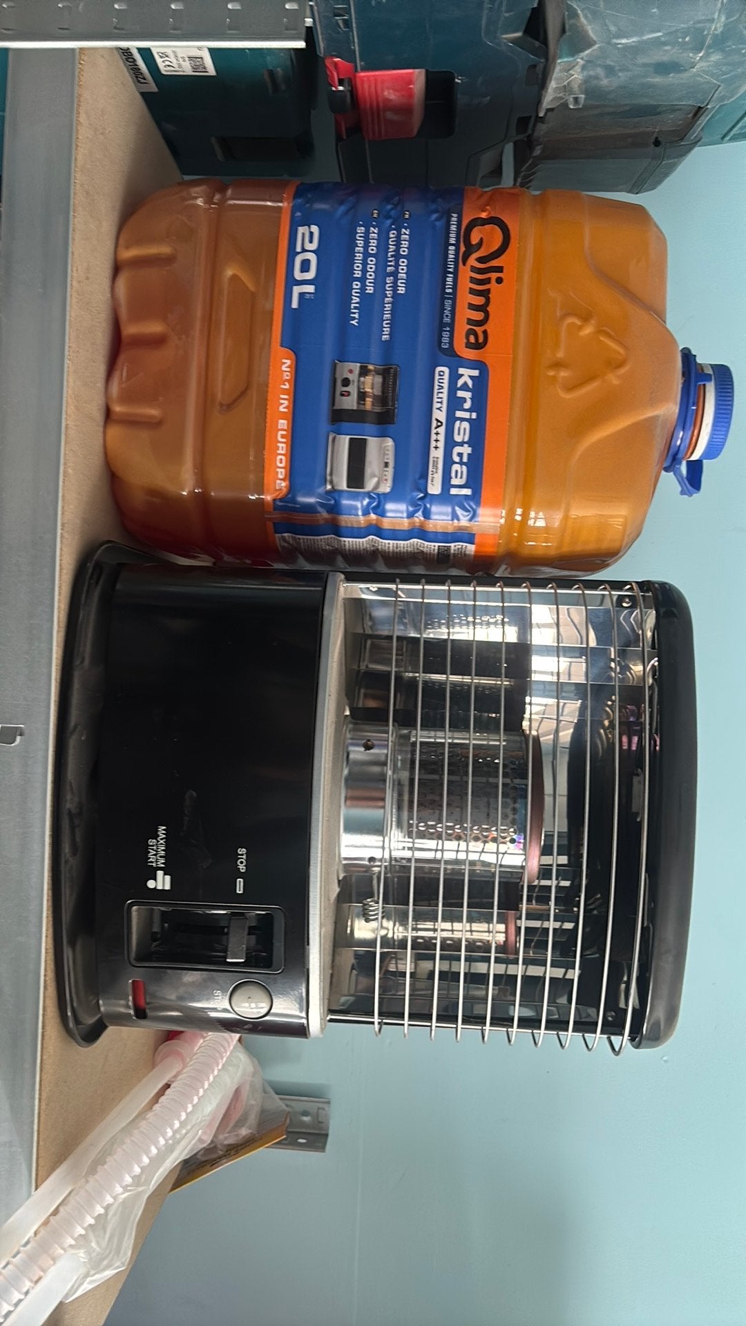 Toshiba petroleum-/kerosinekachel + toebehoren – 20L Kristal, Huis en Inrichting, Ophalen, Zo goed als nieuw