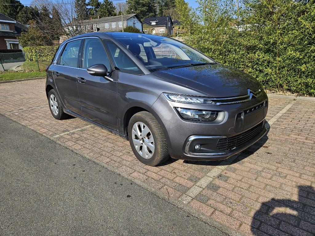 Citroen C4 Picasso SPACE TOURER 1.2 CT OK + CAR PASS, Autos, Citroën, Verrouillage central, Argent ou Gris, Achat, Euro 6