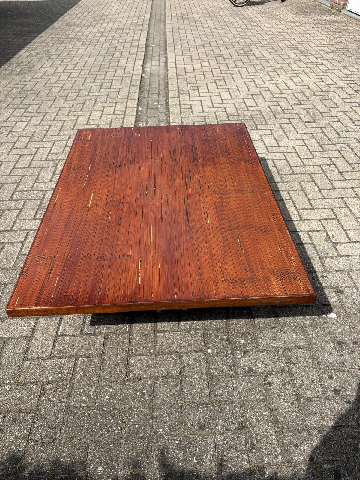 Bamboe vintage design salontafel Axel Vervoordt (style?) 🧡, Huis en Inrichting, Ophalen, Ovaal