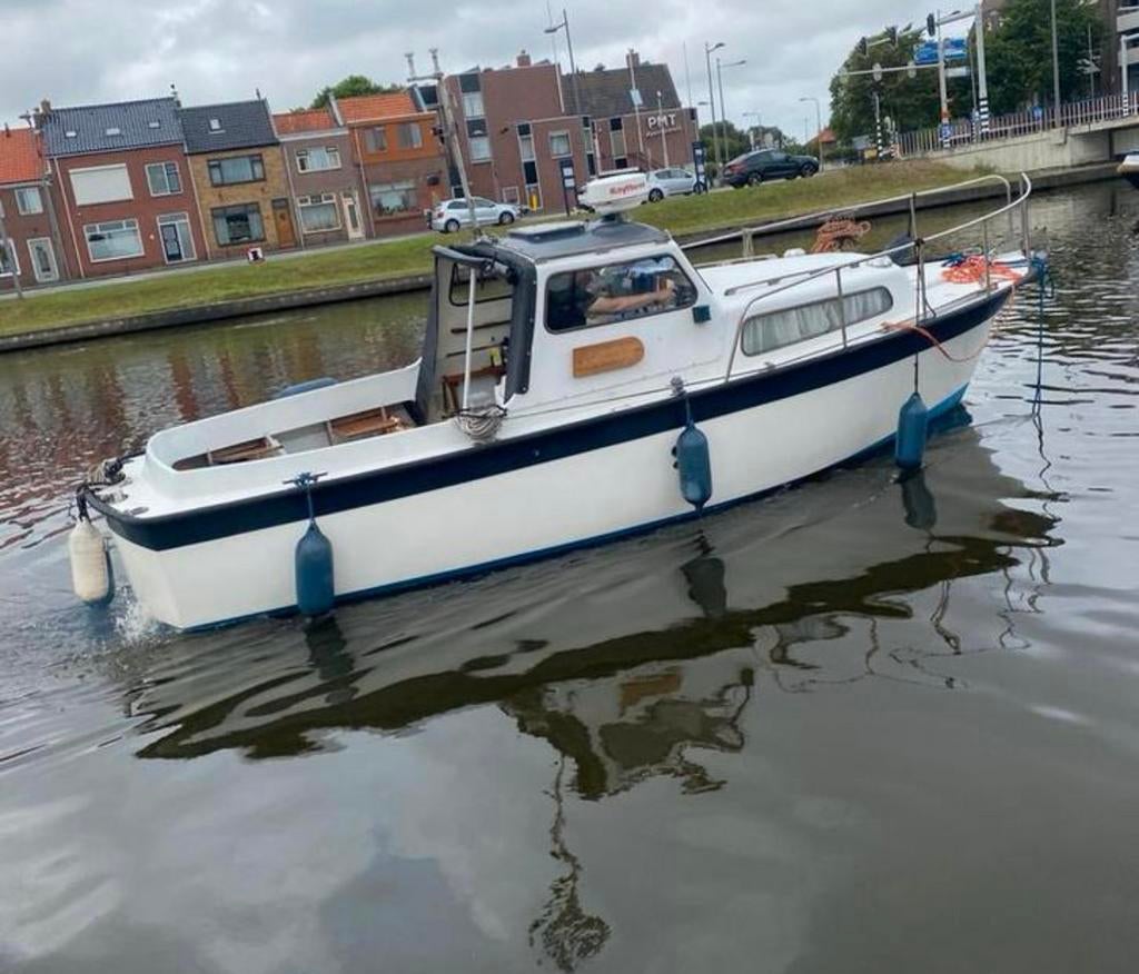 Albin Polyester Visboot 25 Fischerman Open Kuip, Watersport en Boten, Motorboten en Motorjachten, Gebruikt, Polyester, Diesel