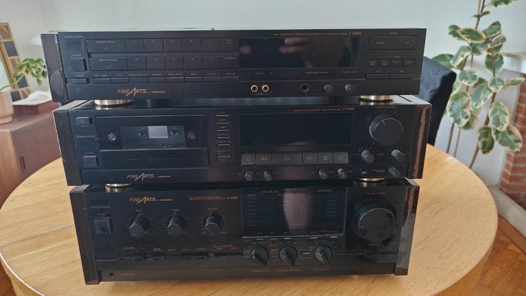 Grundig Fine Arts A-9009 + Tuner + Lecteur Cassette, Enlèvement, Utilisé, Stéréo, Autres marques