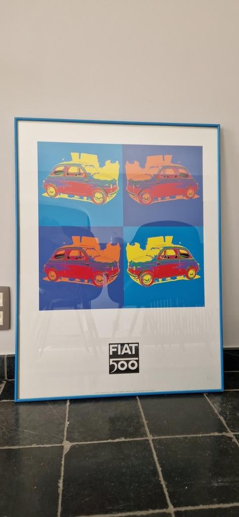 FIAT 500 POP ART, Antiek en Kunst, Kunst | Litho's en Zeefdrukken, Ophalen