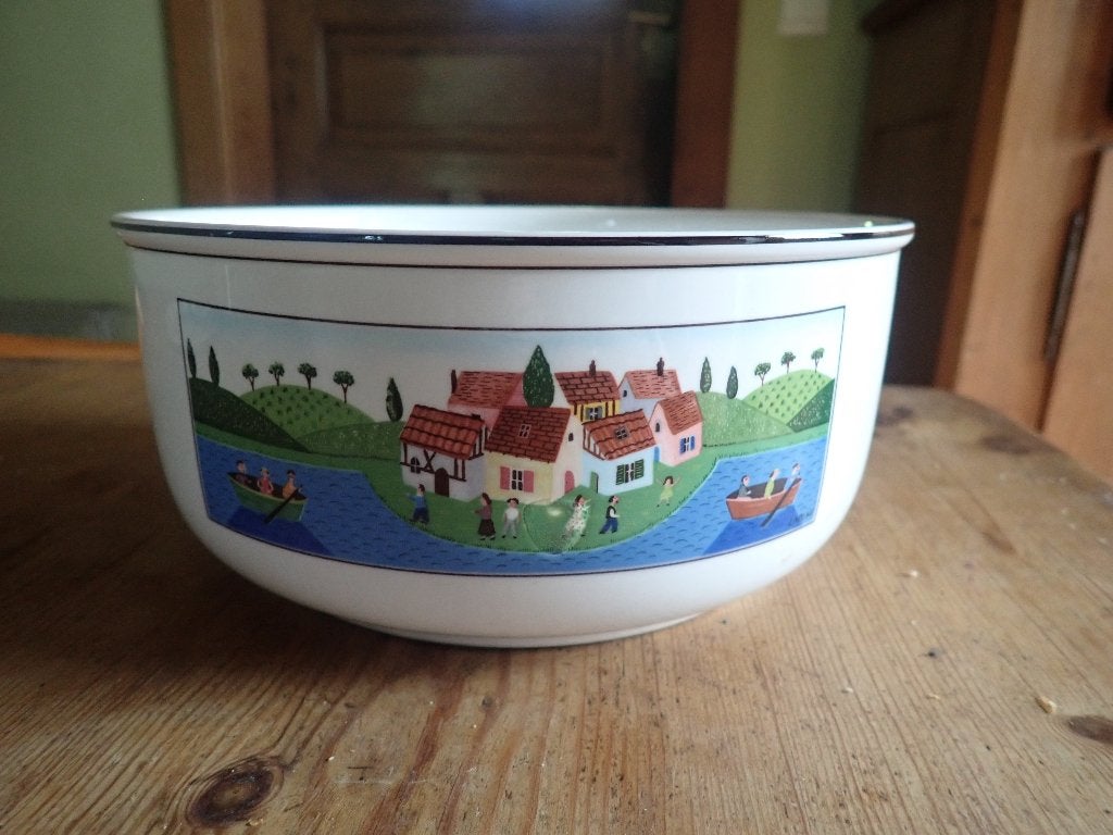 Prachtige slakom / pastakom Villeroy & Boch Naif, Ophalen of Verzenden
