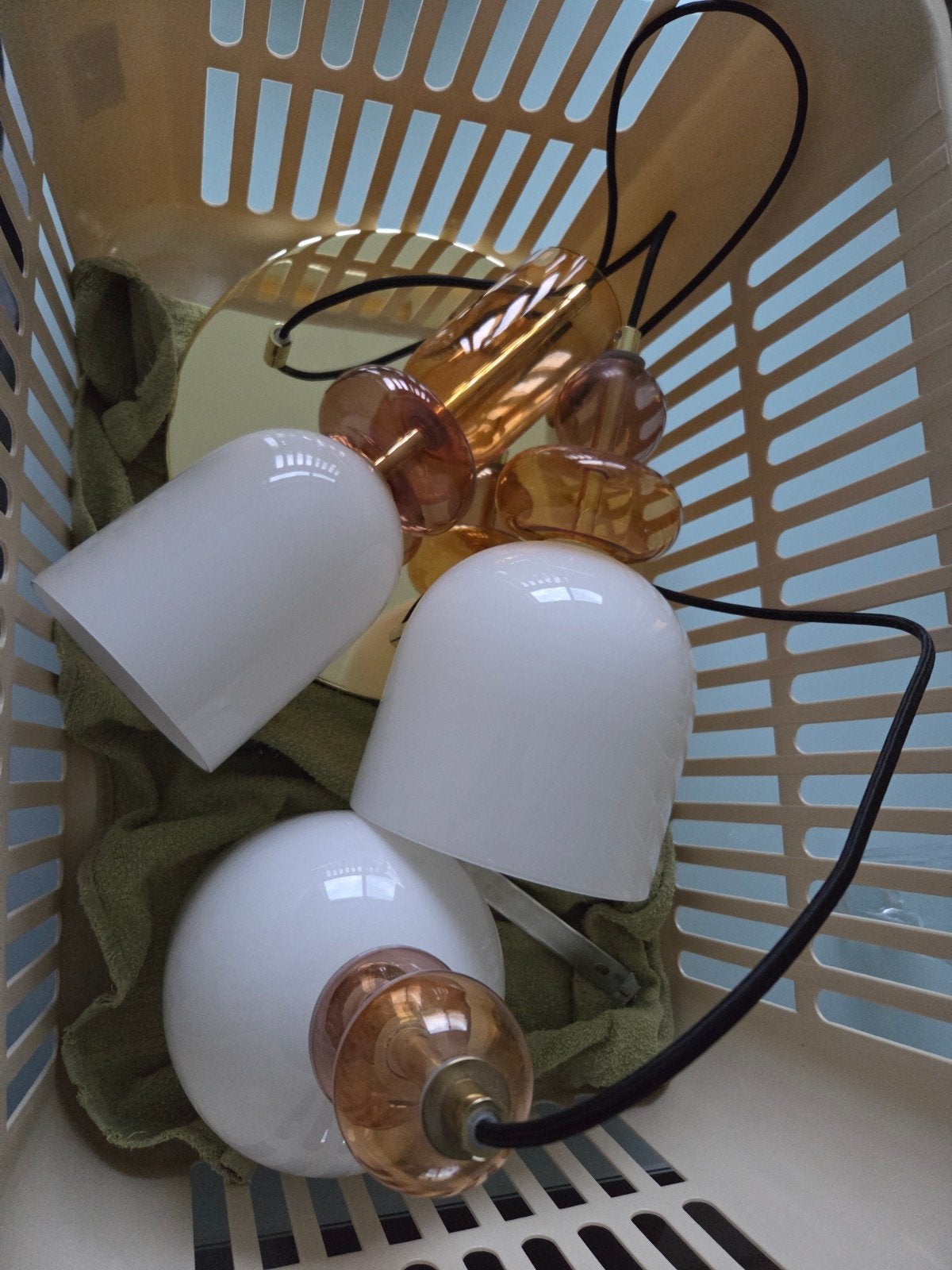 Pink Multi Whitney Cluster Pendant Lamp te koop., Ophalen