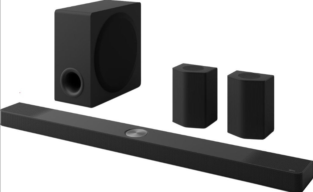 LG DS95TR Soundbar met subwoofer en achterspeakers (nieuw), Ophalen, Met externe subwoofer, Nieuw