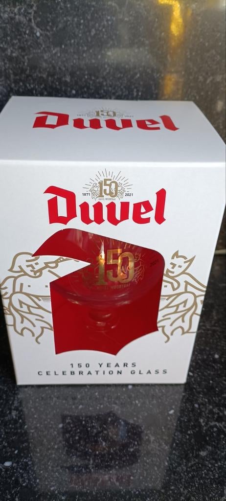 DUVEL GLAS 150 JAAR JUBILEUM VERSIE, Verzamelen, Ophalen of Verzenden, Duvel
