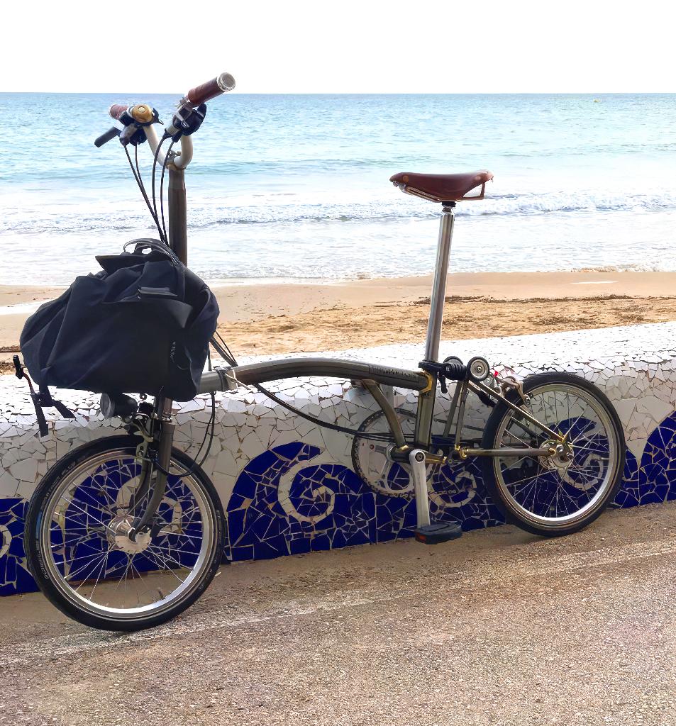 Sportieve Brompton 16” plooifiets., Ophalen, Gebruikt, Brompton, Velgrem