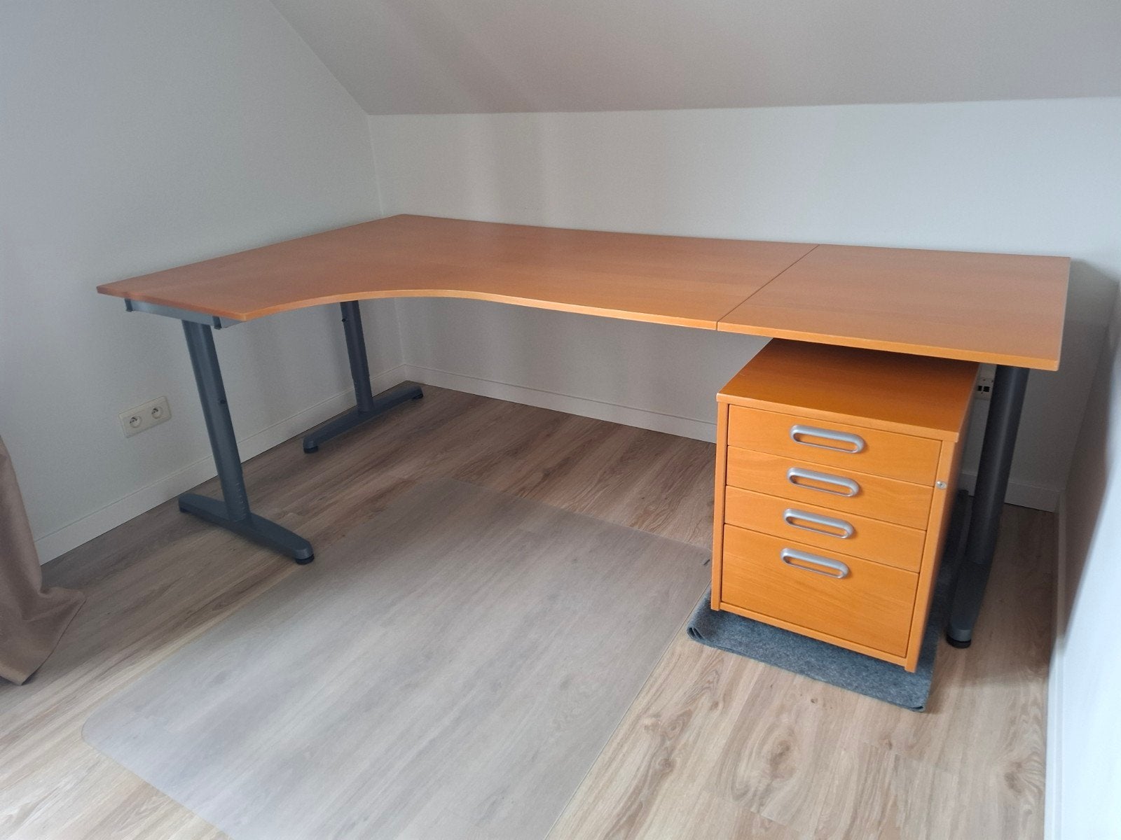 Bureautafel met ladenkast, Huis en Inrichting, Ophalen, IKEA