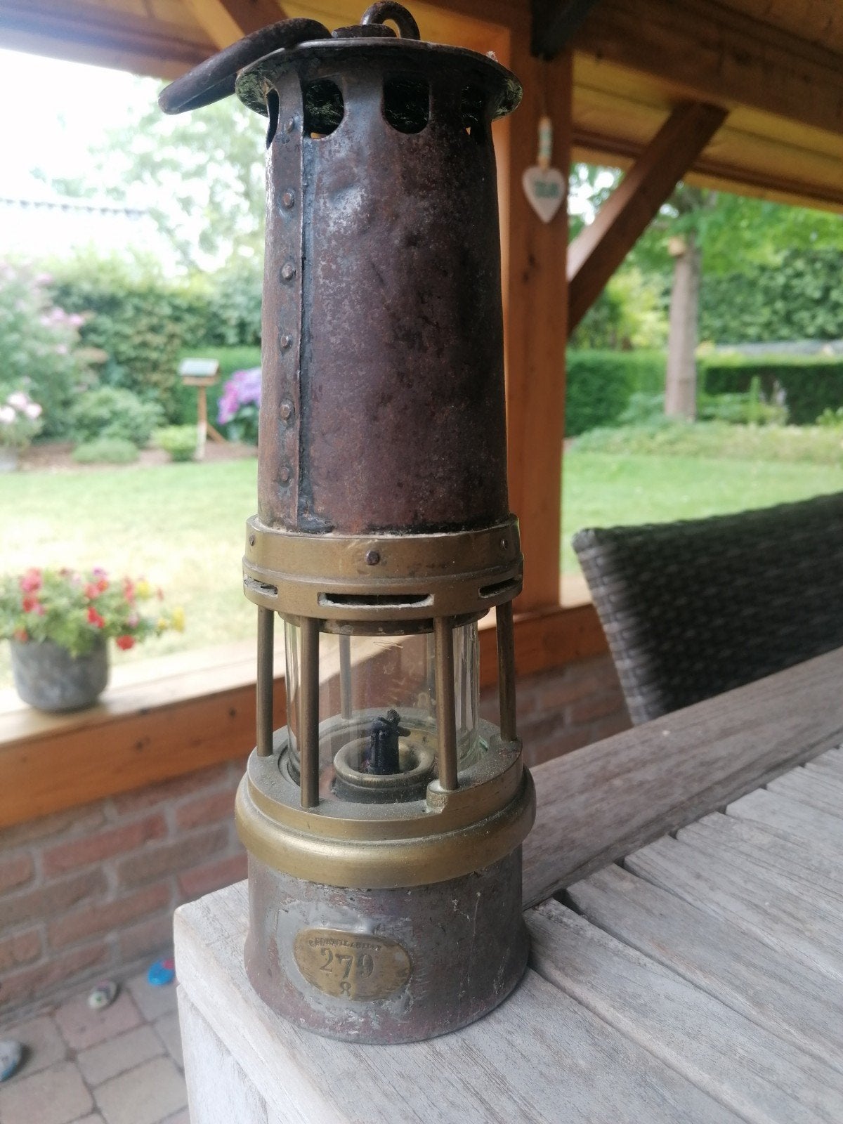 Mijnwerkers lamp, Antiquités & Art, Antiquités | Bronze & Cuivre, Enlèvement