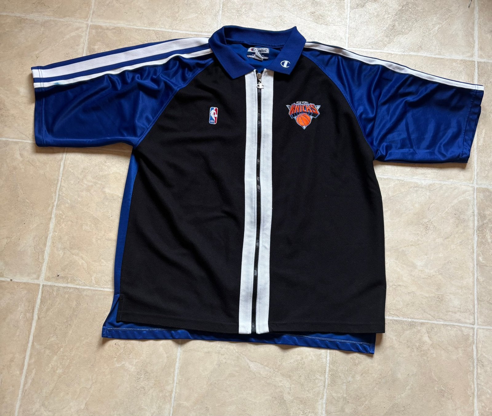 Maillot NBA New York Knicks Champion vintage 90's -Taille XL, Enlèvement ou Envoi, Comme neuf, Bleu, Général