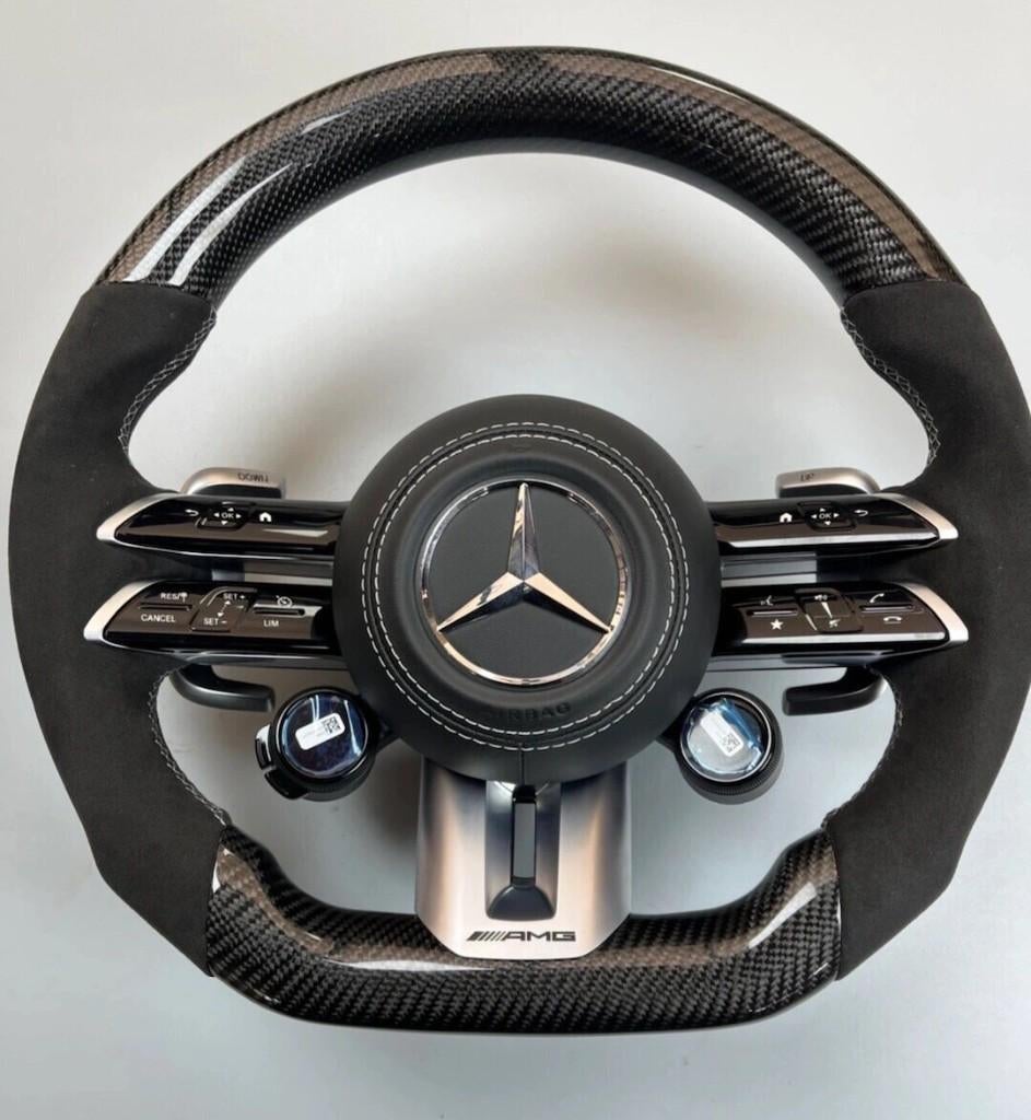 Mercedes carbon alcantara dragonfly stuur upgrade AMG, Auto-onderdelen, Ophalen of Verzenden, Nieuw, Mercedes-Benz