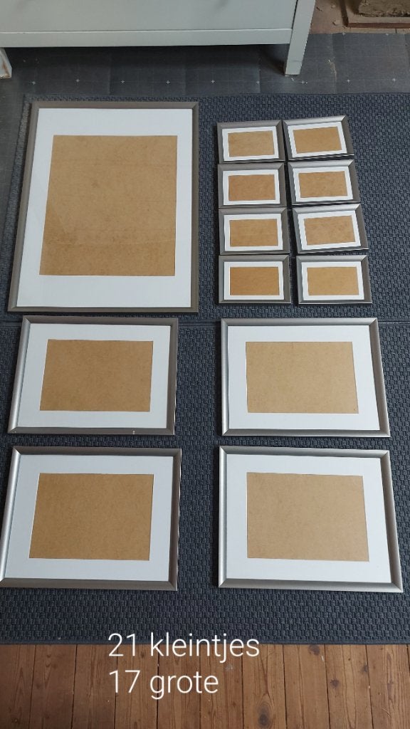 Fotokaders, Avec verre, Enlèvement, Gris, Cadre photo standard