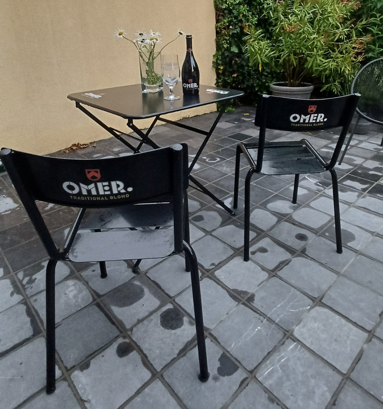 Omer bistro set tafel + 2 stoelen, Enlèvement