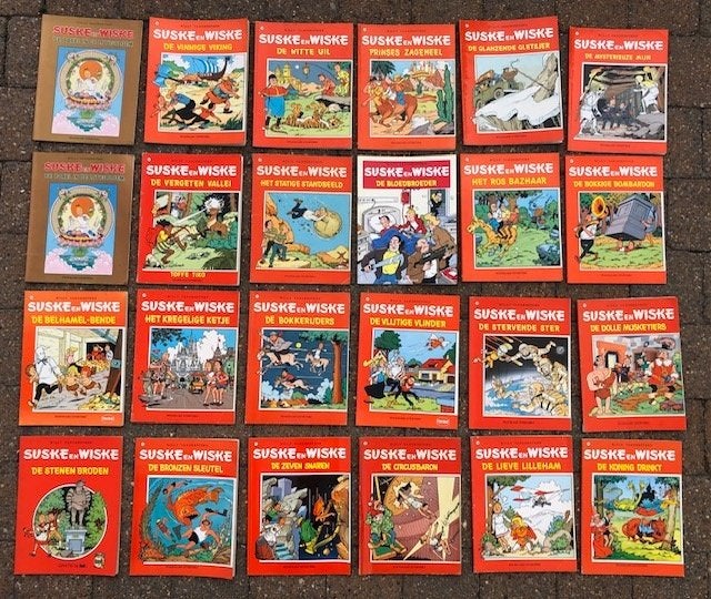 45 strips van SUSKE en WISKE strips (oude en nieuwe): 45 €, Boeken, Meerdere stripboeken, Ophalen, Gelezen, Willy Vandersteen