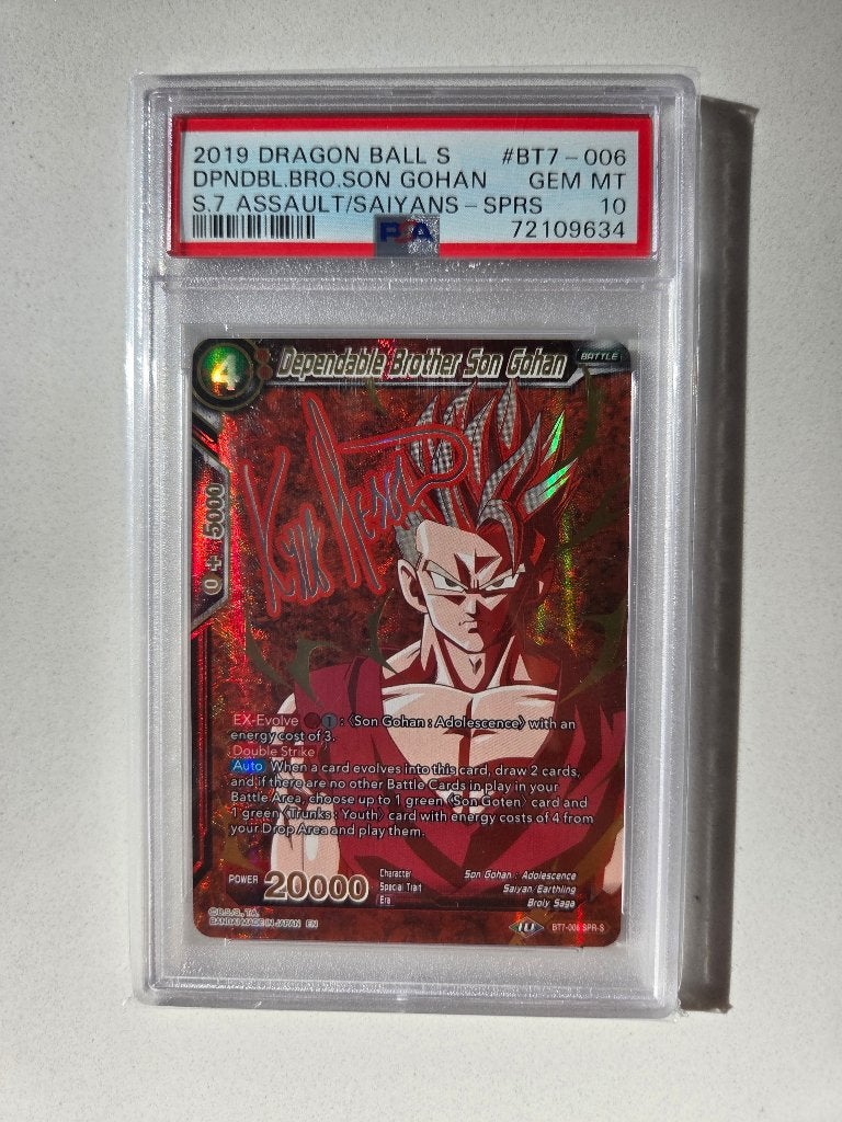 2019 DBS Dependable brother Son Gohan BT7-006 SPR-S PSA 10, Hobby & Loisirs créatifs, Enlèvement ou Envoi, Neuf, Pochettes ou Étuis à cartes