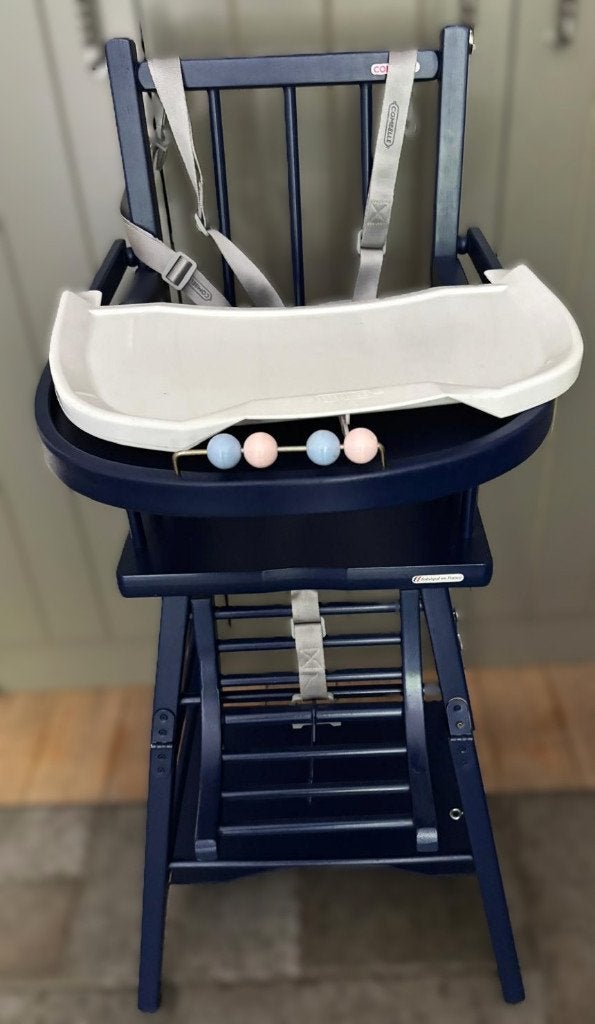 Omvormbare Kinderstoel Marcel Blauw Combelle, Kinderen en Baby's, Kinderstoelen, Ophalen, Gebruikt, Meegroeistoel, Gordel(s)