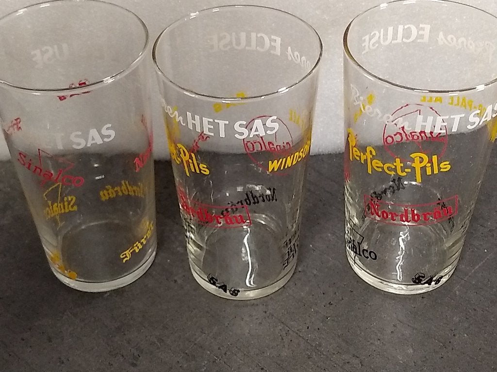 Het Sas - 3 glazen, Enlèvement ou Envoi, Neuf, Verre ou Verres, Autres marques