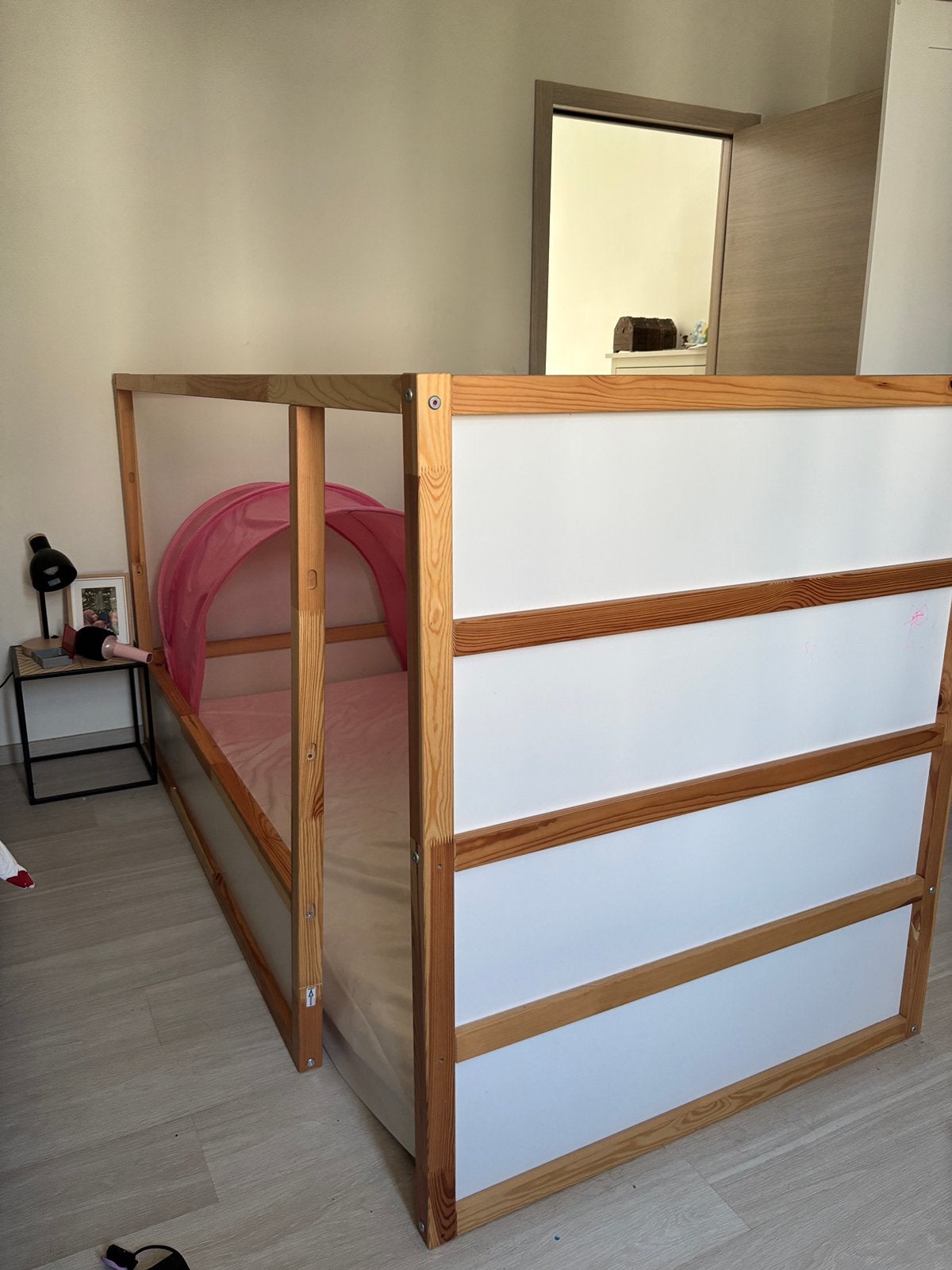 Ikea Kura kinderbed, Ophalen, 85 tot 100 cm, Gebruikt, Lattenbodem