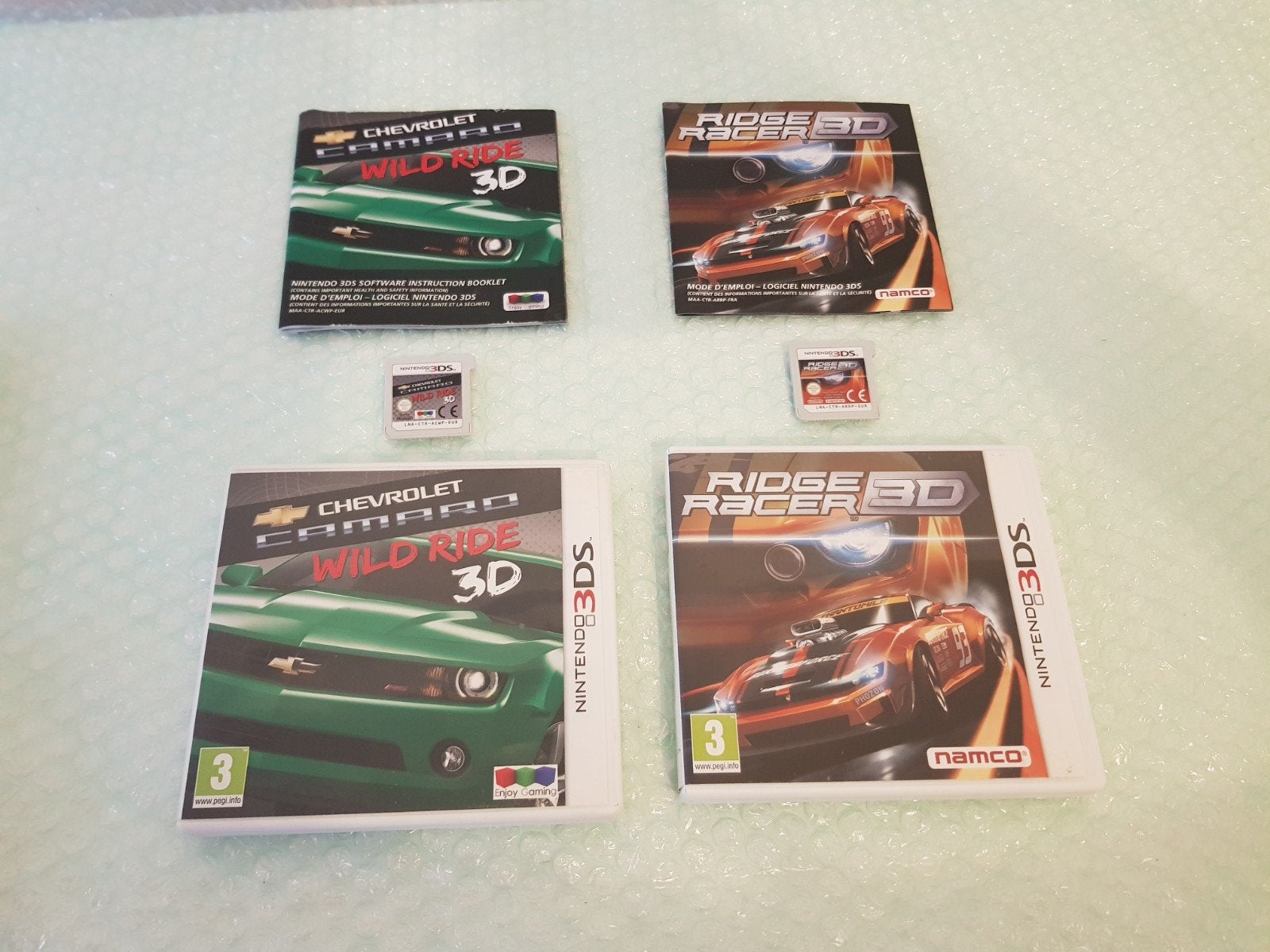 Lot Chevrolet camaro wild ride et Ridge racer 3ds, Enlèvement ou Envoi