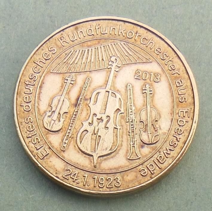 1 Barni Erstes deutsches Rundfunkorchester 1923 Allemagne, Timbres & Monnaies, Monnaies | Europe | Monnaies non-euro, Envoi, Allemagne
