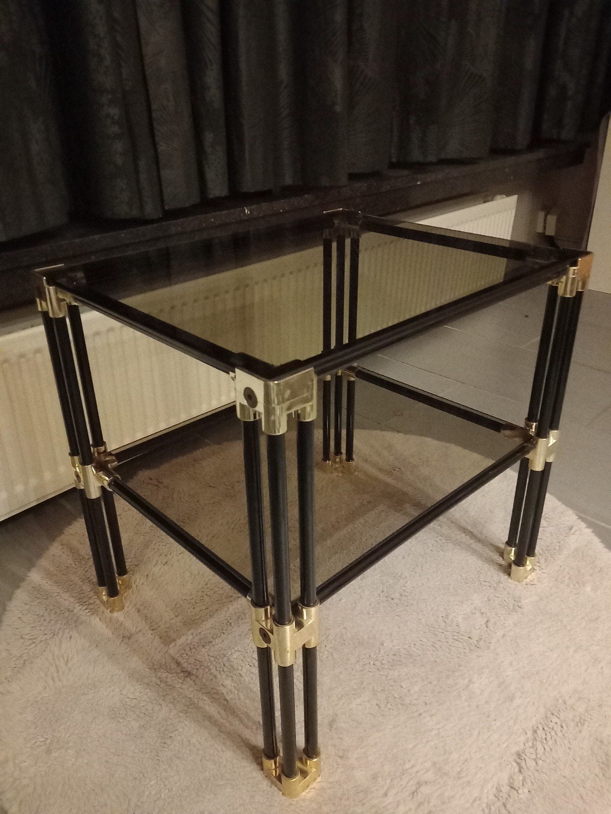 Zeldzame Italiaans Space Age Bar Cart uit de jaren 70., Huis en Inrichting, Ophalen, Glas