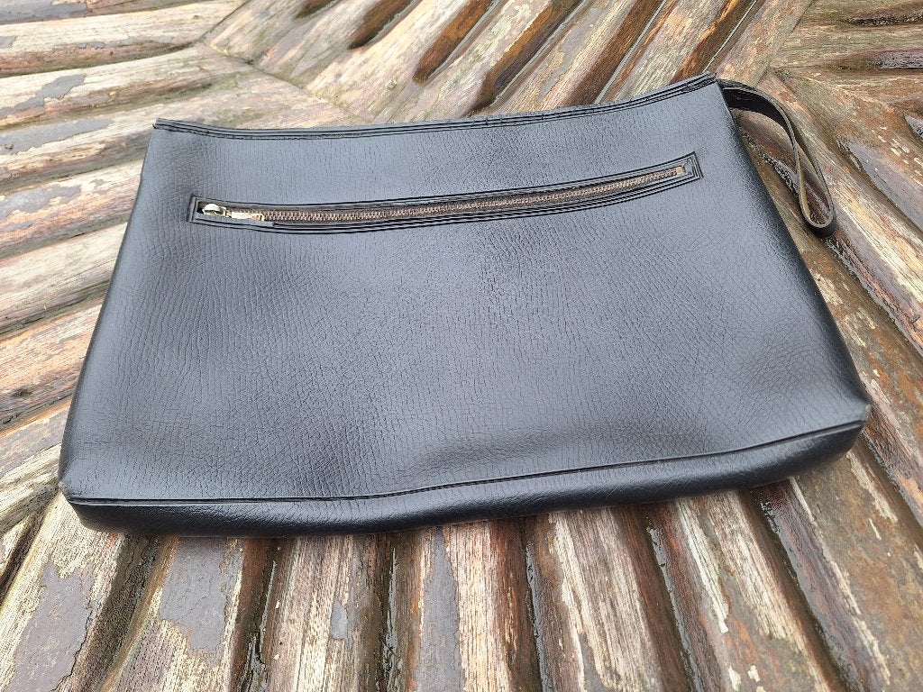 Porte-documents en cuir vintage, Moins de 35 cm, Comme neuf, Enlèvement, Moins de 50 cm