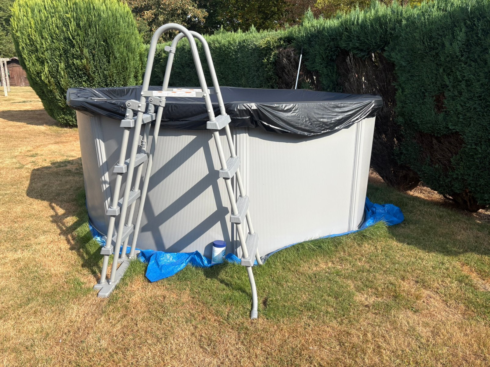 Zwembad meraal Bestway Rond, Tuin en Terras, Zwembaden, 200 tot 300 cm, Rond, Zo goed als nieuw, Opzetzwembad