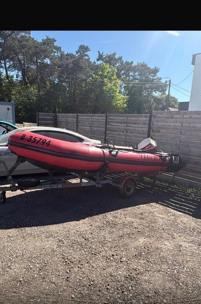 Zodiac evinrude 15pk, Watersport en Boten, Ophalen of Verzenden, Zo goed als nieuw, Zodiac