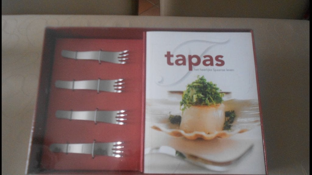 NIEUW TAPASSET RECEPTENBOEK + VORKJES, Ophalen of Verzenden, Nieuw, Tapas, Hapjes en Dim Sum