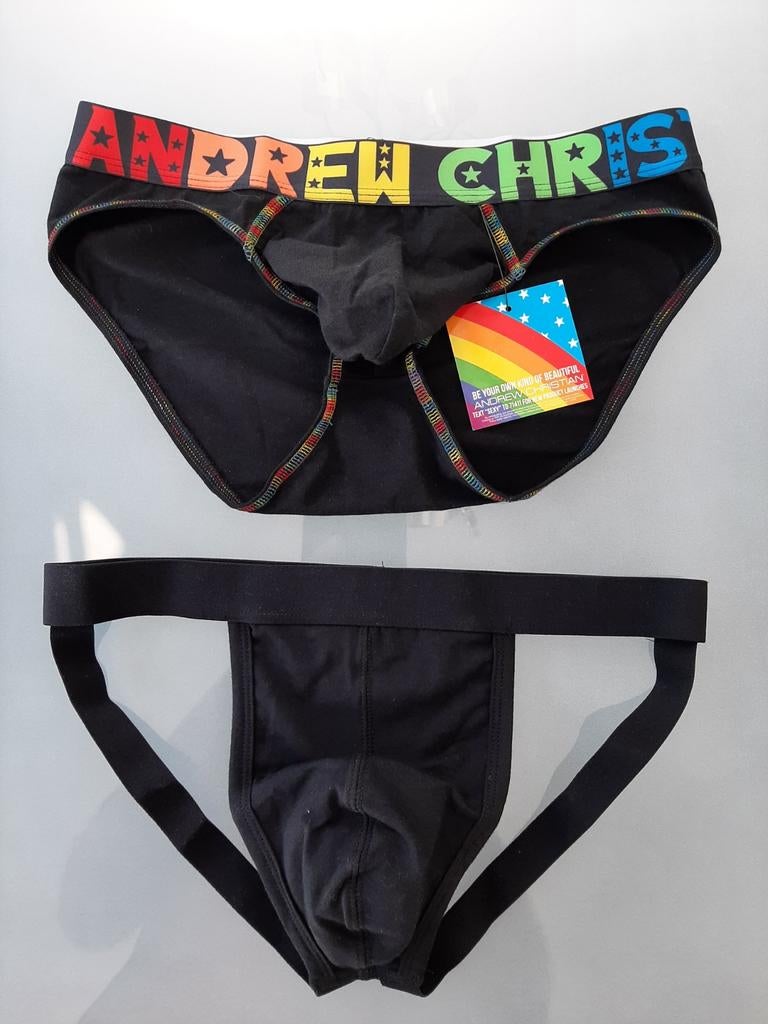 2 stoere mannen slips zwart Smal  Nieuw, Ophalen of Verzenden, Zwart, Slip