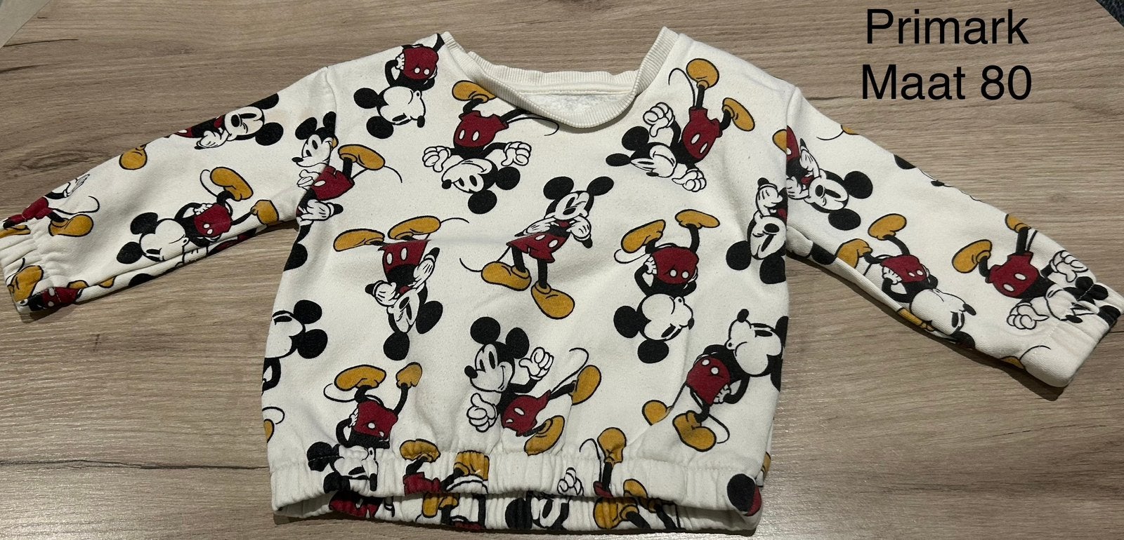 Trui Mickey Mouse (Primark, maat 80), Ophalen of Verzenden, Zo goed als nieuw, Truitje of Vestje